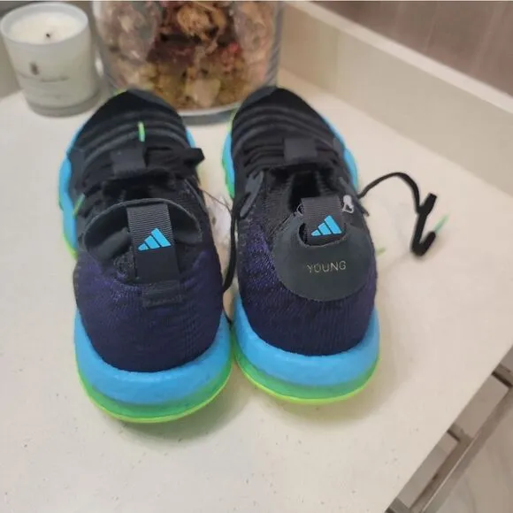 adidas Trae Young 2 Black Blue Green H06473 Basketball Sneaker Shoes Sz 12 New