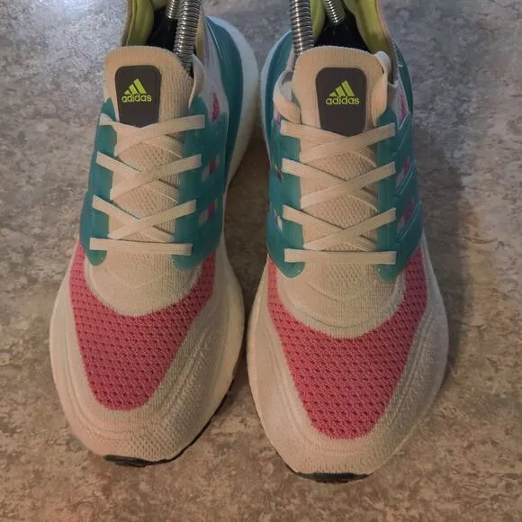 Adidas UltraBoost 21 Shoes Women's 7 Running Sneakers White ( Barely Worn )