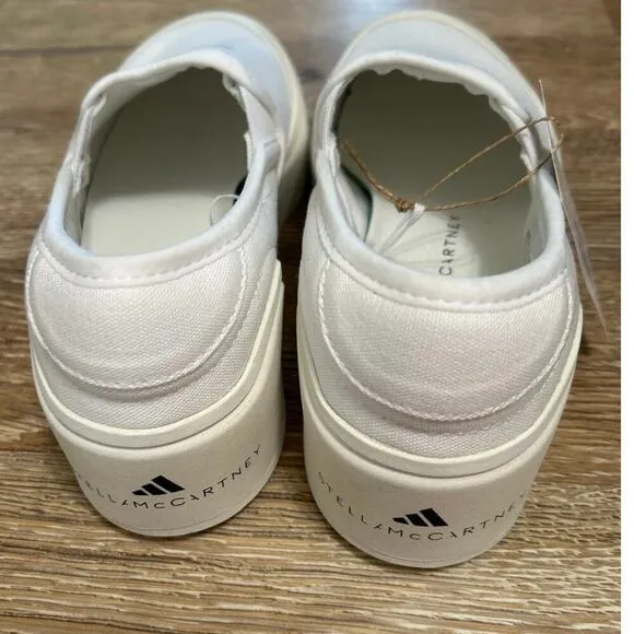 Adidas x Stella McCartney Collab  Court Slip On Canvas Sneakers M 6.5 W 8 NWT