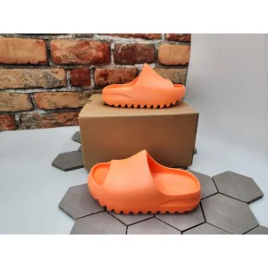 Adidas Yeezy Slide Orange Enflame Kids Size 11K BRAND NEW Rare Eu29 Gz0954