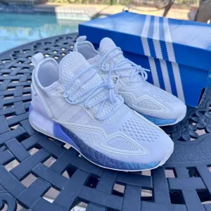 Adidas ZX 2K Boost White Boost Blue Violet Men's Athletic Shoes FV2928