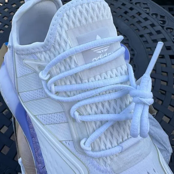 Adidas ZX 2K Boost White Boost Blue Violet Men's Athletic Shoes FV2928