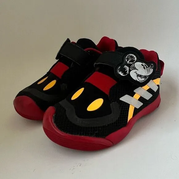 Adidas Disney Mickey Mouse Active Play Sneakers Toddler Size 7