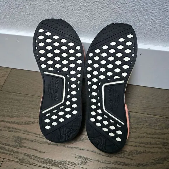 Adidas NMD CS1 Primeknit Boost Slip On Laceless Sneaker in Gray Trace Pink
