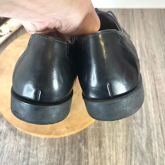 *AE by Allen Edmonds | Back Bay Leather Captoe Oxfords in Black Size 10D
