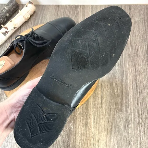 *AE by Allen Edmonds | Back Bay Leather Captoe Oxfords in Black Size 10D