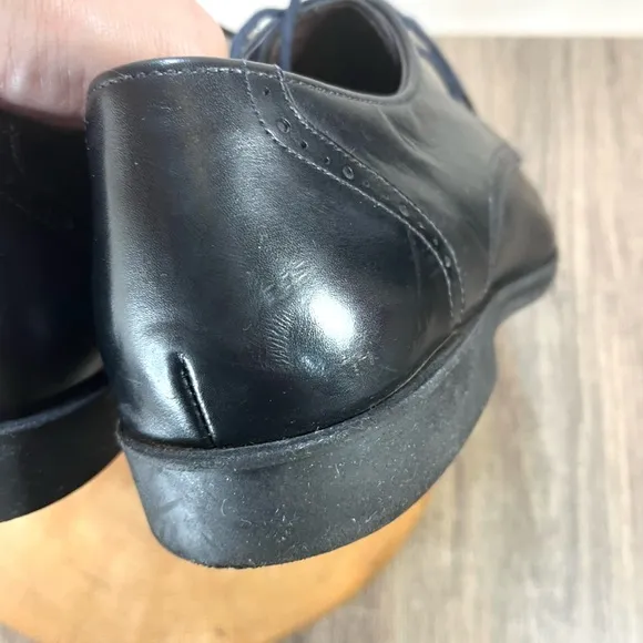 *AE by Allen Edmonds | Back Bay Leather Captoe Oxfords in Black Size 10D