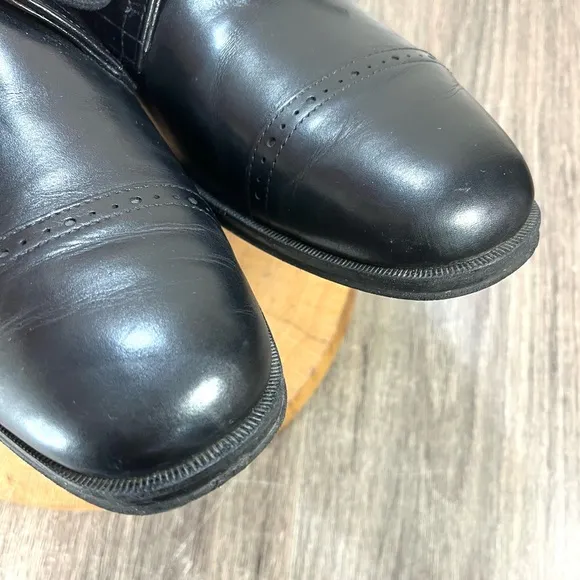 *AE by Allen Edmonds | Back Bay Leather Captoe Oxfords in Black Size 10D