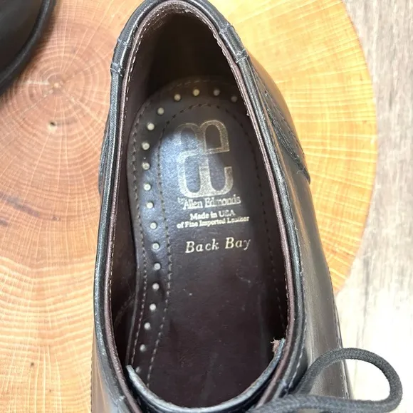 *AE by Allen Edmonds | Back Bay Leather Captoe Oxfords in Black Size 10D