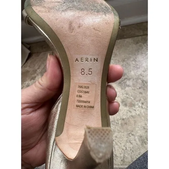 Aerin Women's Strappy Metallic Stiletto Heels Multicolor Size 8.5