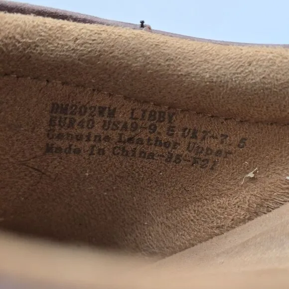 Aetrex Women's Size 9 US GUC Libby Braided Brown Leather Comfort Mules Clogs
