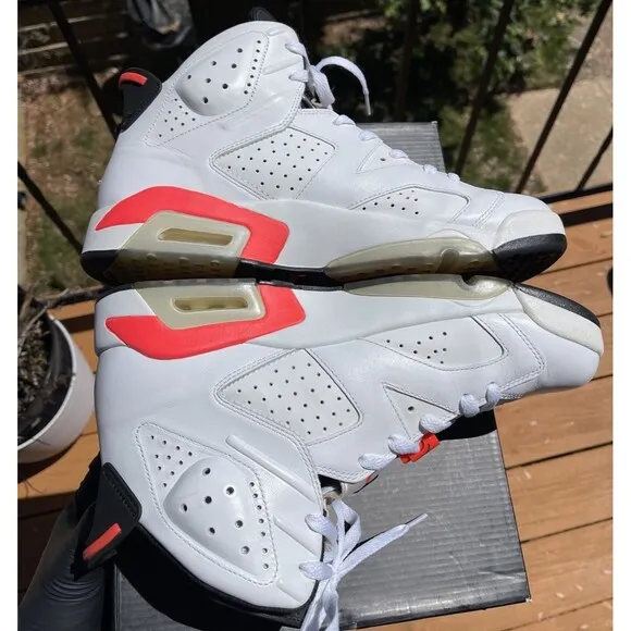Air Jordan 6 Retro “White Infrared” Size 10.5 384664-123 (2013 Release)