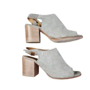 Alberto Fermani US Size 6.5 EU Size 37 Suede Open Toe Heels