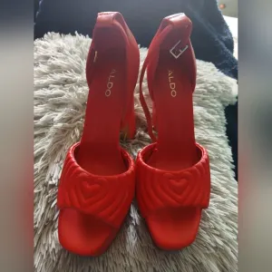 Aldo Red Heart Detail Heels