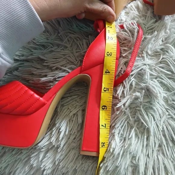 Aldo Red Heart Detail Heels