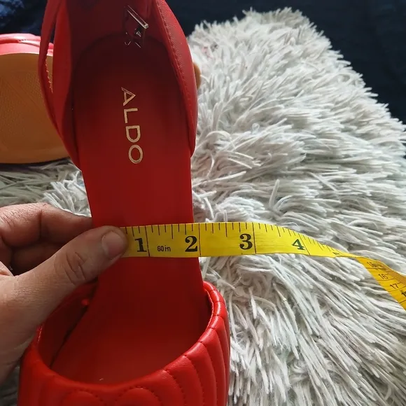Aldo Red Heart Detail Heels