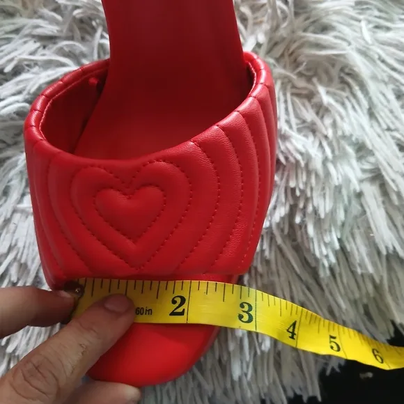 Aldo Red Heart Detail Heels