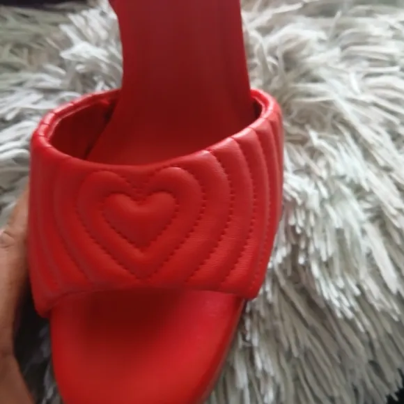 Aldo Red Heart Detail Heels