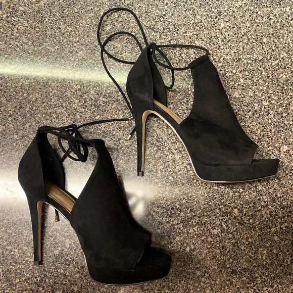 “ALDO” Tilley Platform Cut Out Lace Up Heels
