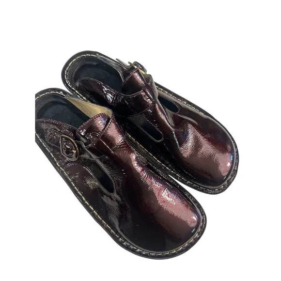 Alegria Burgundy  mary jane &amp; Kyra Clogs Shoes Lot Need insoles 41 10.5 11