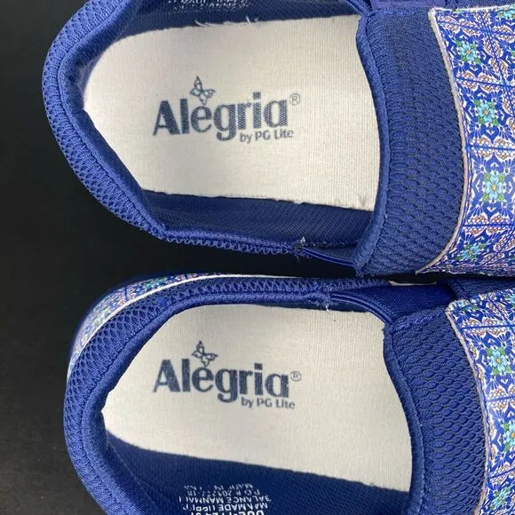Alegria Duette Aztec Women's size 37/US 7-7.5 Medical Work Shoes, Nursing Clogs
