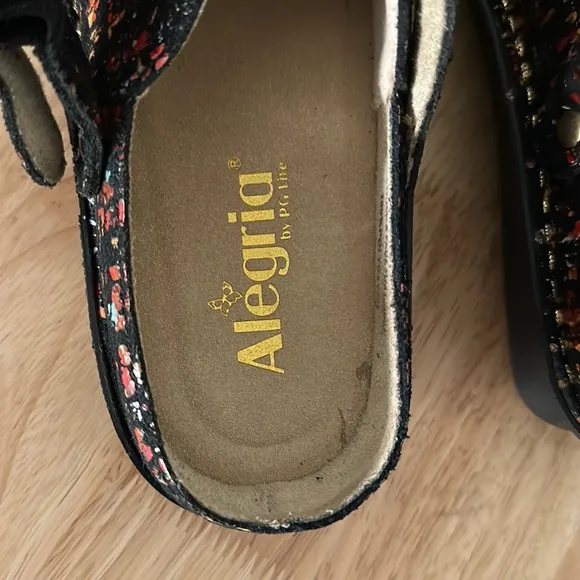 Alegria Leather Adjustable Backstrap Clogs - Myrtle