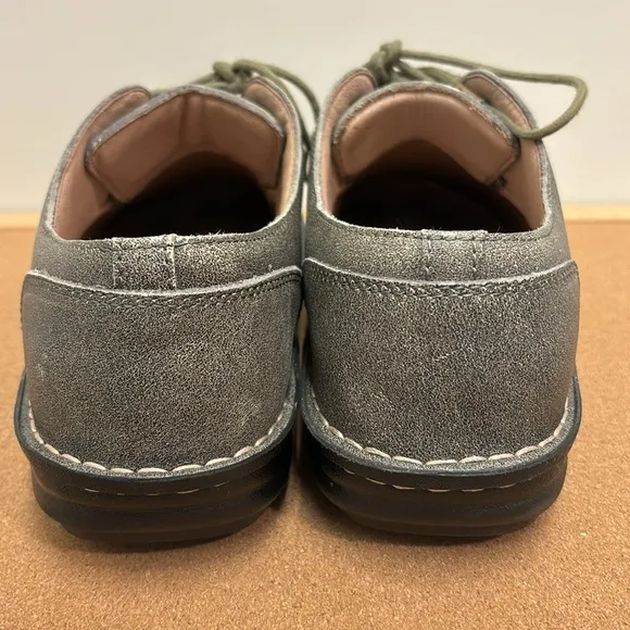 Alegria 'Liam' AM-LIA-170 Drifted Gray Leather Lace Up Oxfords Shoe Men 45 US 11