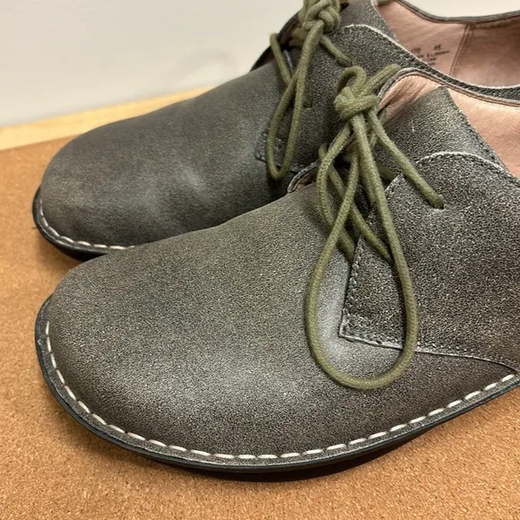 Alegria 'Liam' AM-LIA-170 Drifted Gray Leather Lace Up Oxfords Shoe Men 45 US 11