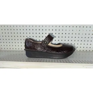 Alegria Paloma Flutter Choco Womens Mary Jane Nursing Work Clogs Size EU 39 US 9