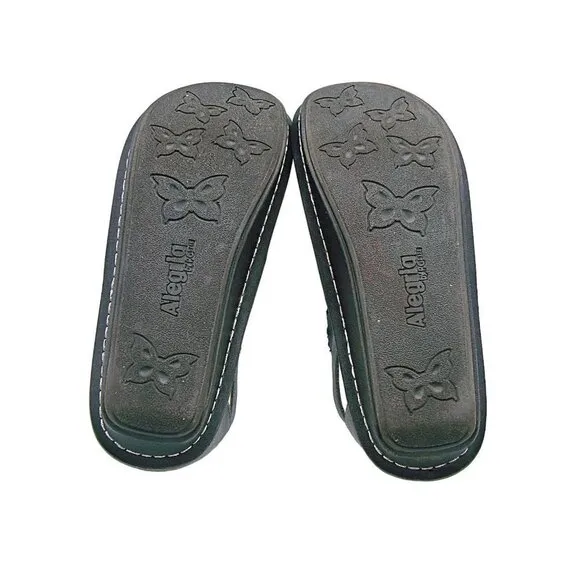 Alegria PG Lite Pesca Shoes Blue Leather Clogs Size 10 Fisherman Sandals PES-630