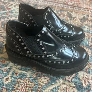 ALEXANDER WANG BLACK LEATHER OXFORDS SIZE 35/5
