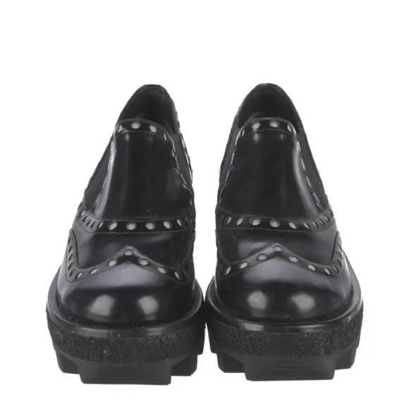 ALEXANDER WANG BLACK LEATHER OXFORDS SIZE 35/5