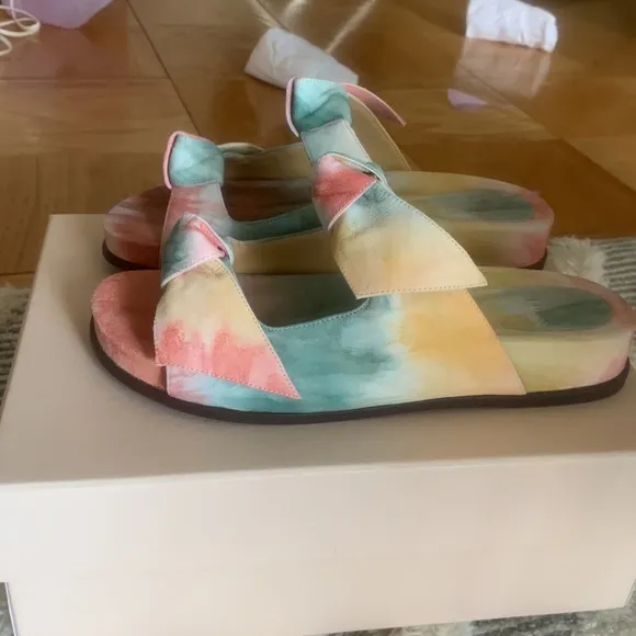 Alexandre Birman Clarita Tie Dye Sandal Retail $395 Sz 39.5 (worn 1x- like new)