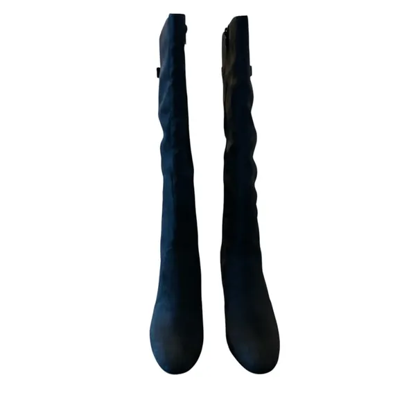 Alfani Adelayde Knee High Thin Block Heel Dress Boots Black Size 11
