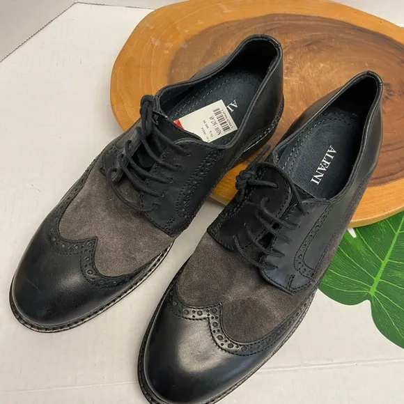 Alfani ZACK leather Wing Tip Oxfords NWT