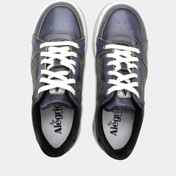 Algeria Alyster Women’s Size 8M Blue Black Sneaker #ALY-6385 EU 38 ••NEW IN BOX•