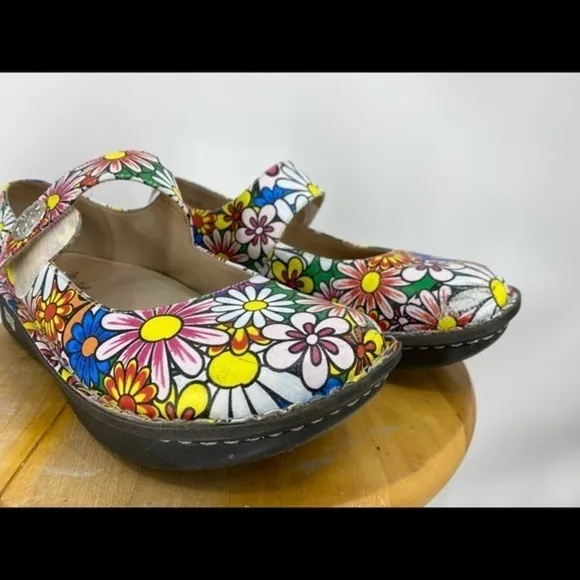 Algeria flower power clogs 41/10.5-11