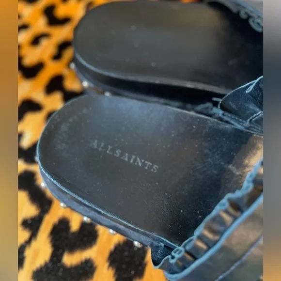 ALL SAINTS Alanna Leather Slides