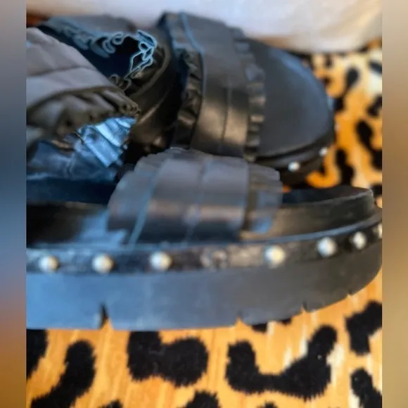ALL SAINTS Alanna Leather Slides
