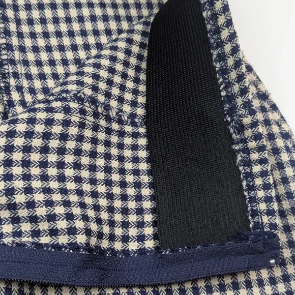 All That Jazz Navy &amp; White Checkered Skirt Set Sz 7/8 Rockabilly Pin Up Girl