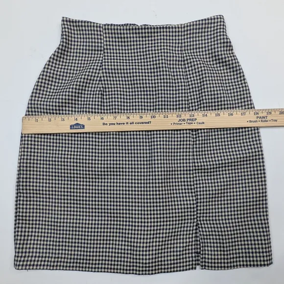 All That Jazz Navy &amp; White Checkered Skirt Set Sz 7/8 Rockabilly Pin Up Girl