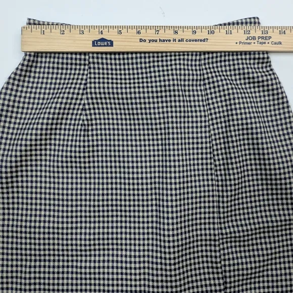 All That Jazz Navy &amp; White Checkered Skirt Set Sz 7/8 Rockabilly Pin Up Girl
