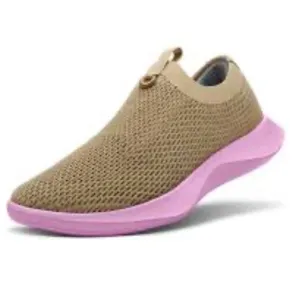 ALLBIRDS l  The Tree Dasher Relay Tan Pink Sneakers Breathable Knit Upper Sz. 8