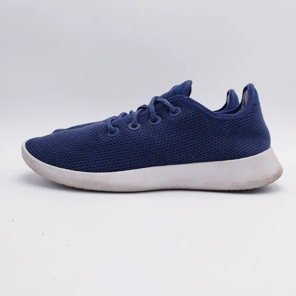 Allbirds Men’s Size 11 Tree Runners Everyday Sneakers Machine Washable Navy Blue