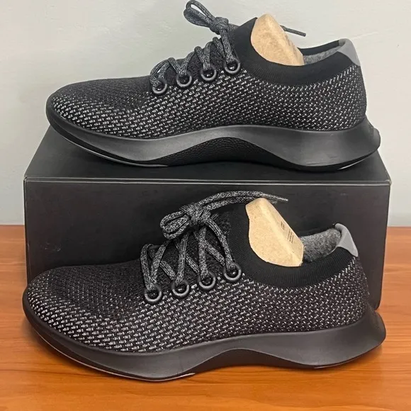 Allbirds Men's Tree Dasher Black Breathable Knit Active Shoe Size 10.5 NIB