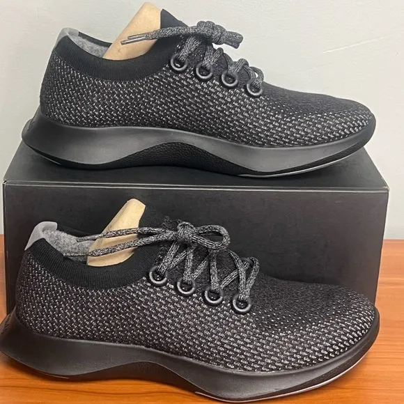 Allbirds Men's Tree Dasher Black Breathable Knit Active Shoe Size 10.5 NIB