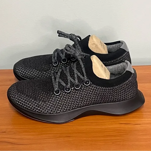 Allbirds Men's Tree Dasher Black Breathable Knit Active Shoe Size 10.5 NIB