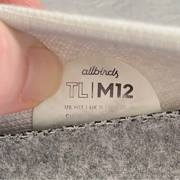 ALLBIRDS Men's Tree Loungers Kaikoura White Sz 12
