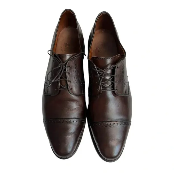 Allen Edmonds 13D Leather ‘Clifton’ 3348 Cap Toe Oxfords in Brown Leather Shoes