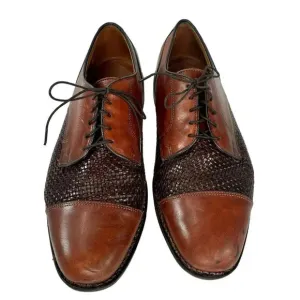 Allen Edmonds Lauderdale Brown Leather Lace Up Oxfords Preppy Classy Dress Sz 9